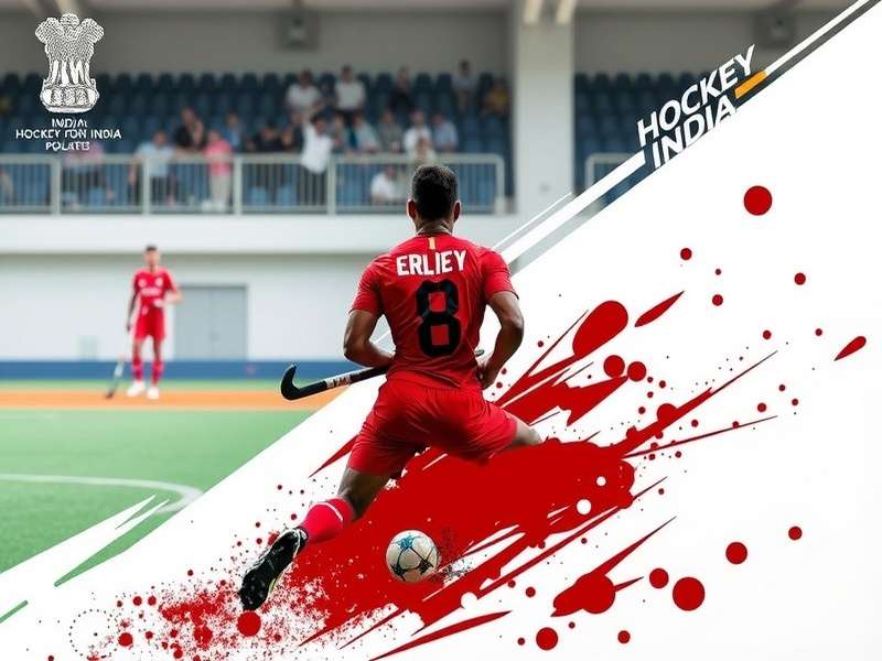 Hockey India-3 team celebrating a victory